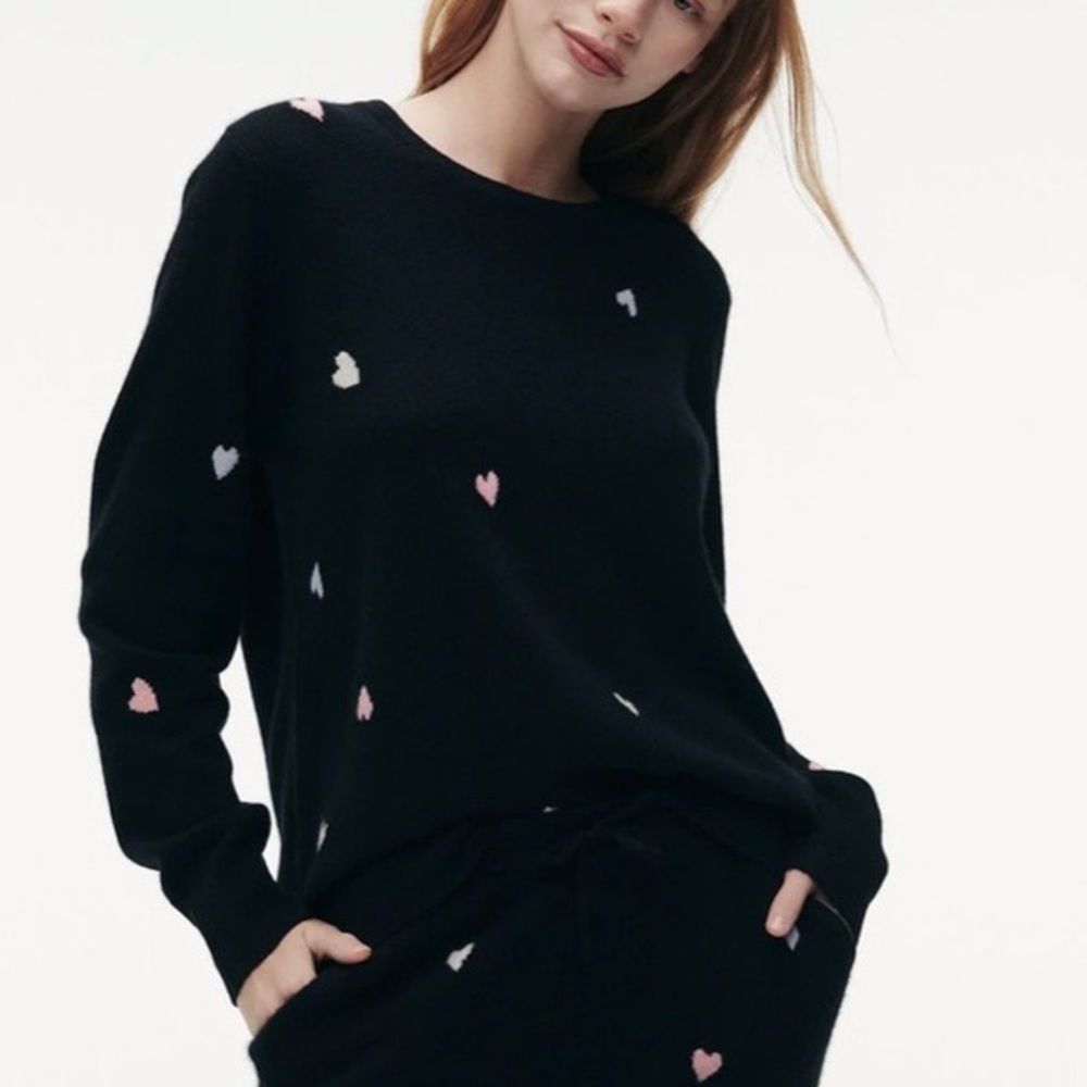 Naadam Cashmere heart sweater